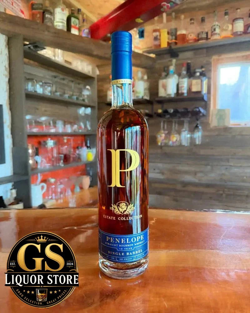 Penelope Estate Collection 10 - Year - Old Single Barrel Bourbon - 105 Proof (52.5% ABV) - Bourbons On Shelves